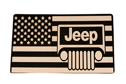 Jeep Flag aluminum alloy sticker