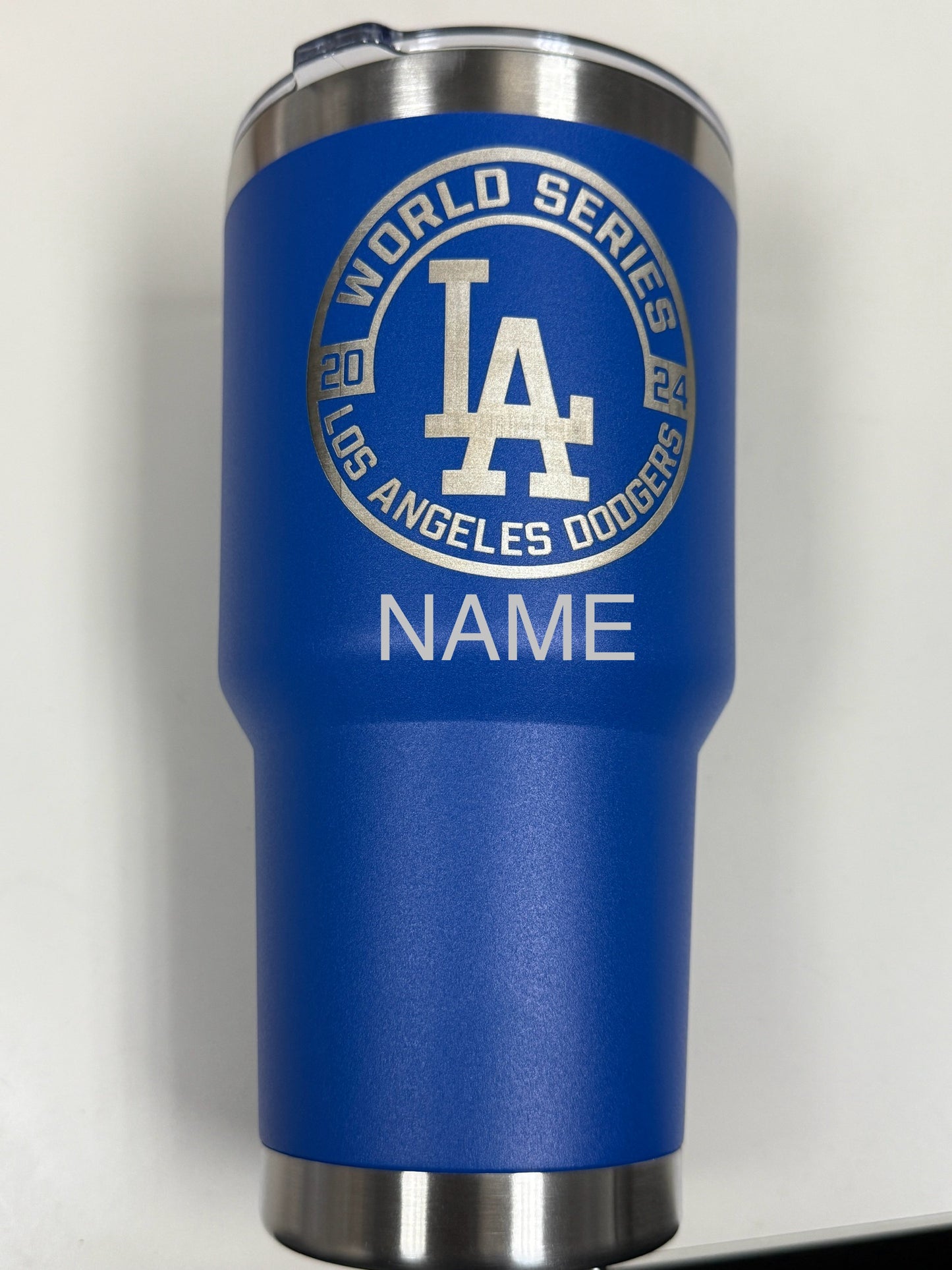 LA World Series 30oz tumbler with your name on it
